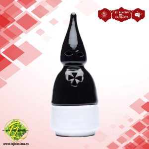 Incensario Nazareno Vidriado Color - Negro/Blanco